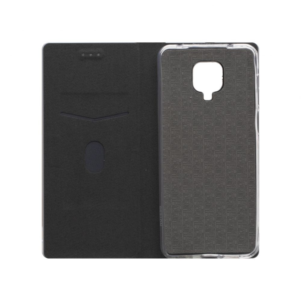 Книжка Carbon для Xiaomi Redmi Note 9s / Pro / Max золота-2
