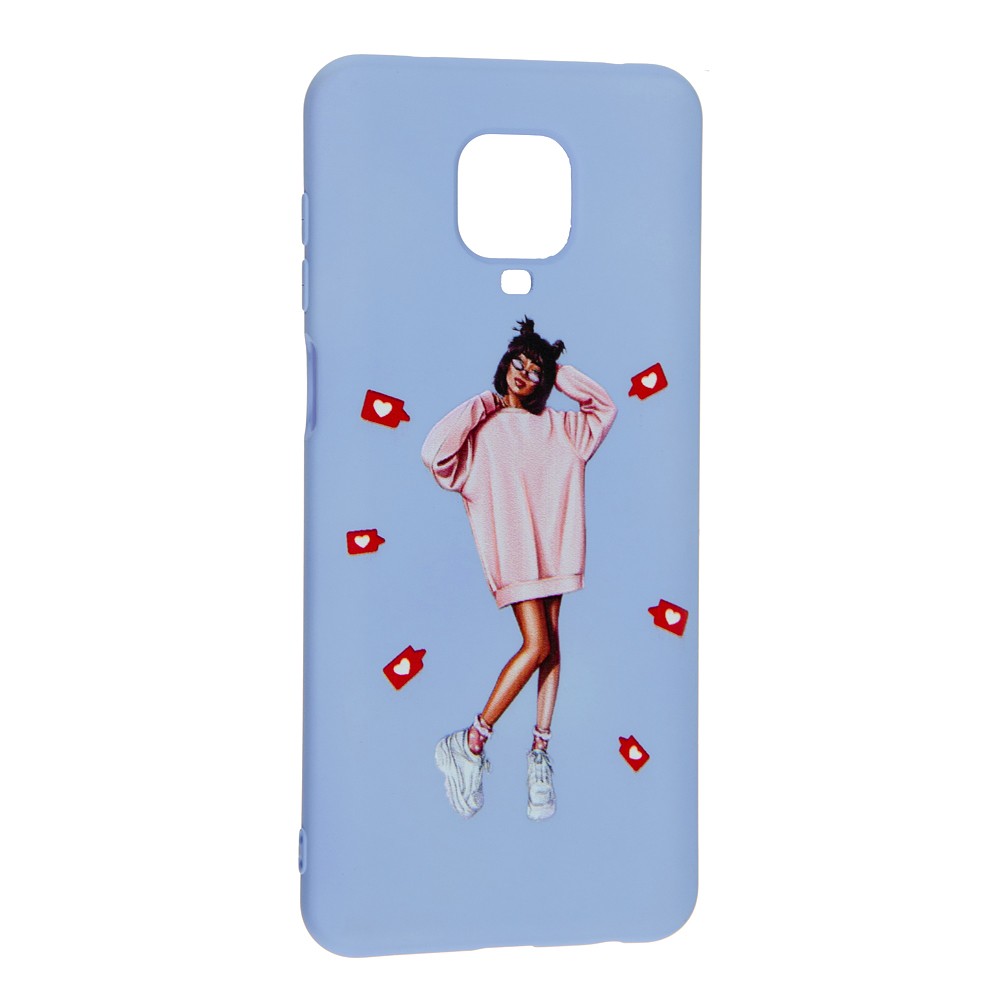 Накладка Silicone ART для Xiaomi Redmi Note 9s/Note 9 Pro/Note 9 Pro Max "Lady Like"-0