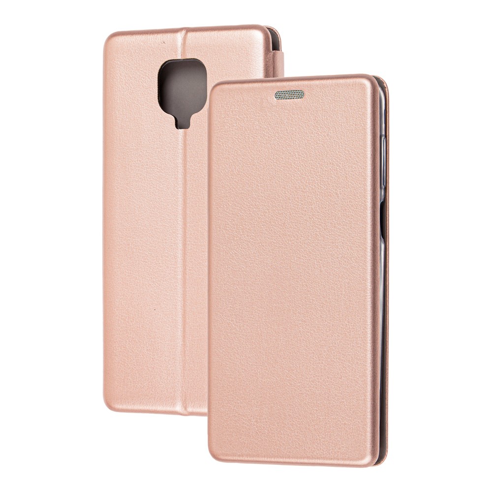 Книжка Premium для Xiaomi Redmi Note 9s / Note 9 Pro / Note 9 Pro Max  рожеве золото-0