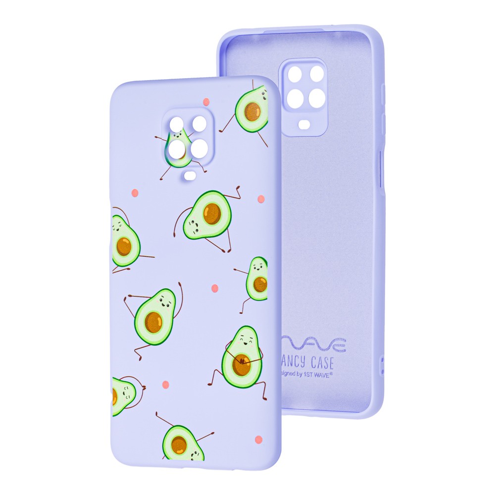 WAVE Fancy для Xiaomi Redmi Note 9S/Note 9 Pro (avocado/light purple)-0