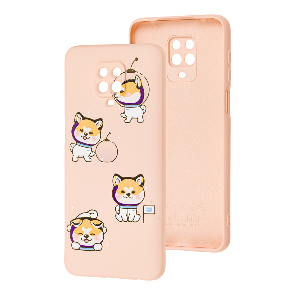 WAVE Fancy для Xiaomi Redmi Note 9S/Note 9 Pro (laika spaceman/pink sand)-0