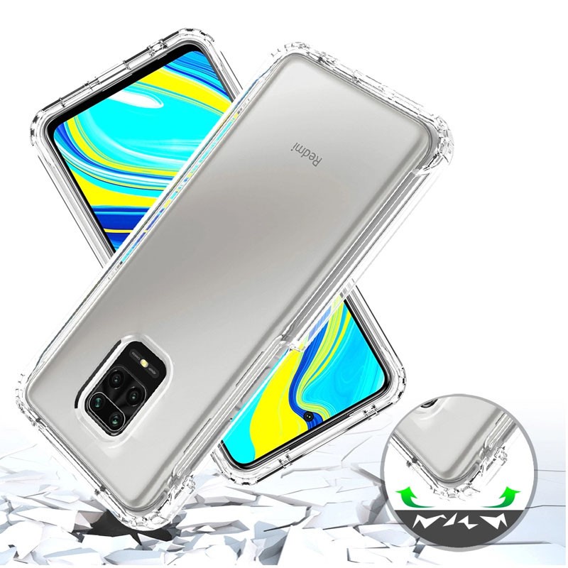 Накладка Full Body для Xiaomi Redmi Note 9s / Note 9 Pro / Note 9 Pro Max прозора (силікон+пластик)-2