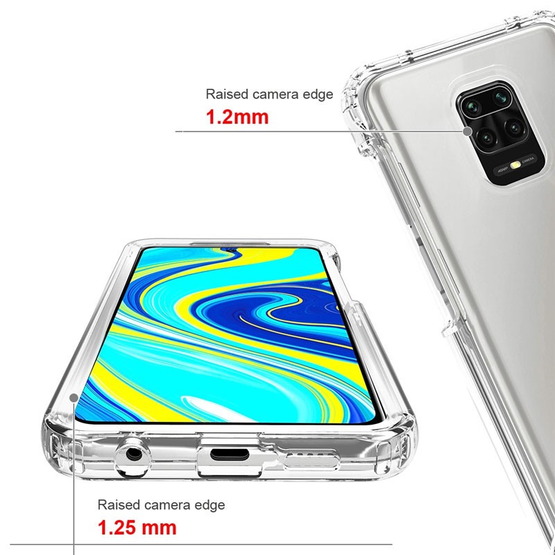 Накладка Full Body для Xiaomi Redmi Note 9s / Note 9 Pro / Note 9 Pro Max прозора (силікон+пластик)-3