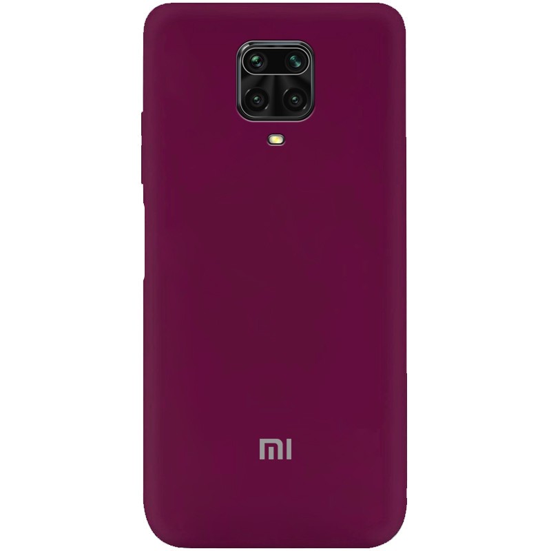 Silicone Cover My Color Full Protective (A) для Xiaomi Redmi Note 9s/Note 9 Pro/Note 9 Pro Max (Marsala)-0