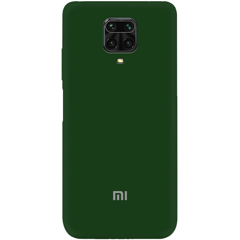 Silicone Cover My Color Full Protective (A) для Xiaomi Redmi Note 9s/Note 9 Pro/Note 9 Pro Max (Dark Green)-0