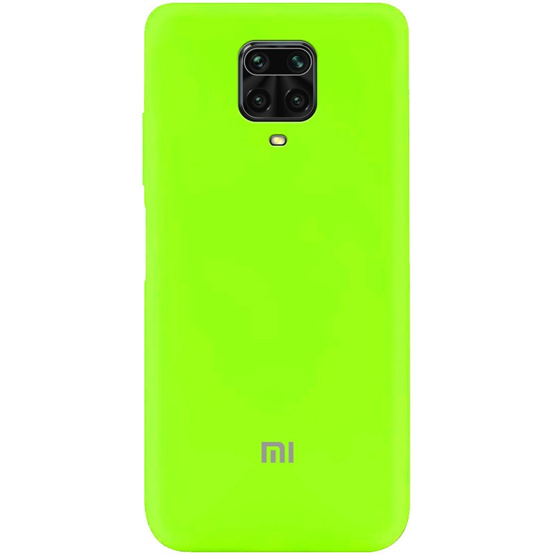 Silicone Cover My Color Full Protective (A) для Xiaomi Redmi Note 9s/Note 9 Pro/Note 9 Pro Max (Neon Green)-0
