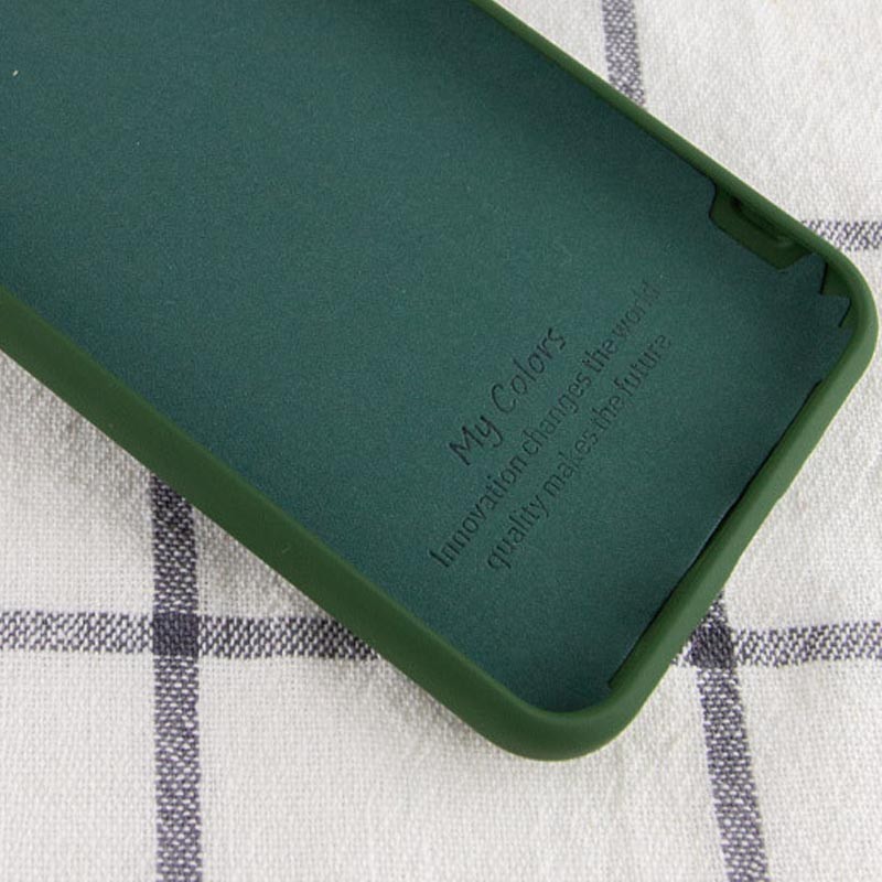 Silicone Cover Full without Logo (A) для Xiaomi Redmi Note 9s / Note 9 Pro / Note 9 Pro Max (Dark Green)-1