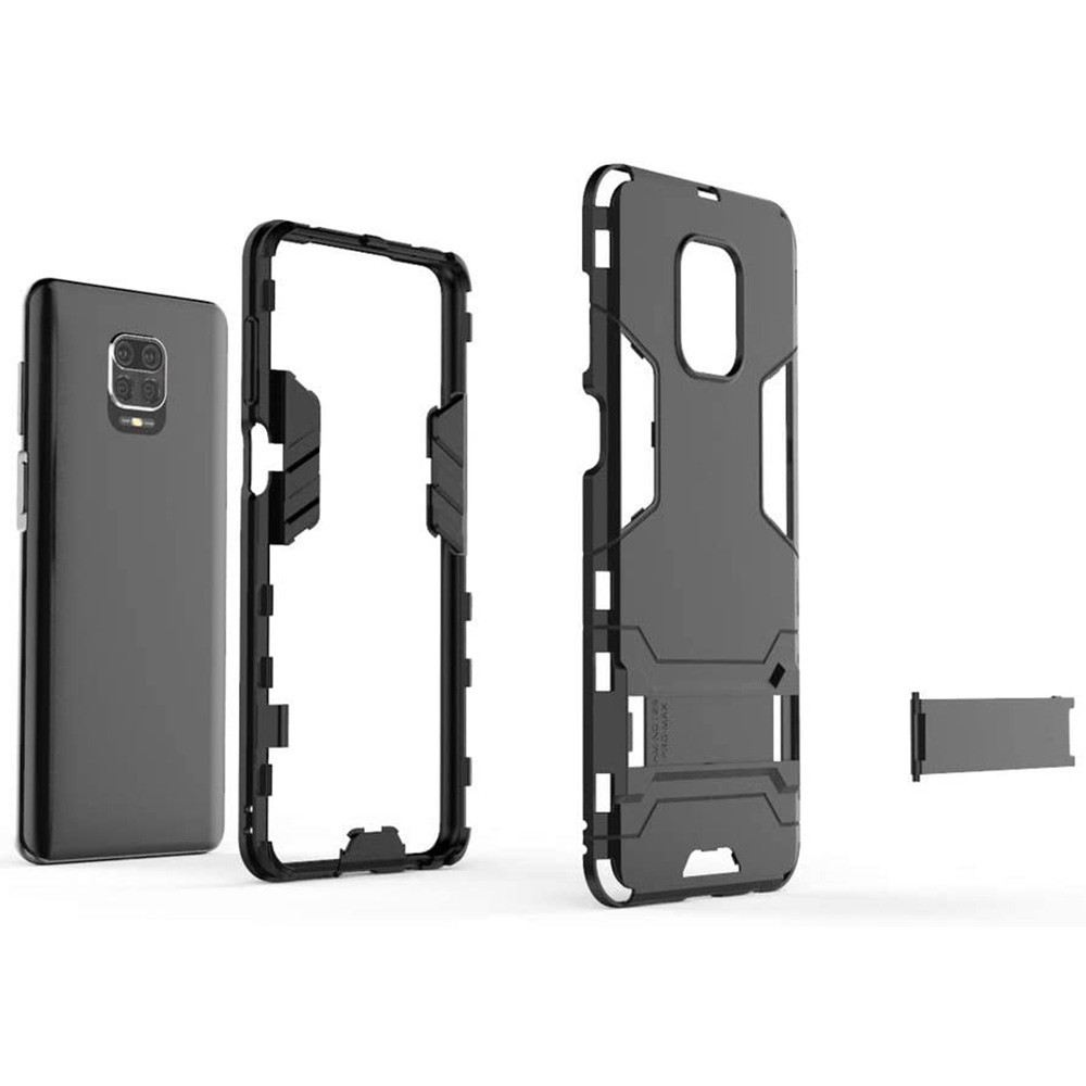 Накладка Hard Defence для Xiaomi Redmi Note 9s/Pro/Pro Max чорна-2