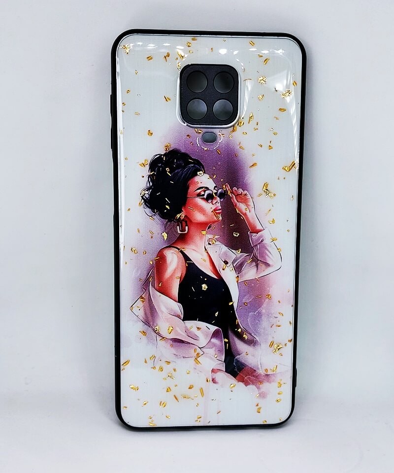 Накладка Mix Art для Xiaomi Redmi Note 9s/Pro/Pro Max  Дівчина з високою зачіскою-0