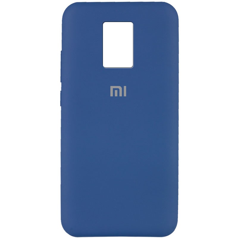 Silicone Cover Full Protective (AA) для Xiaomi Redmi Note 9s / Note 9 Pro  (Navy Blue)-0