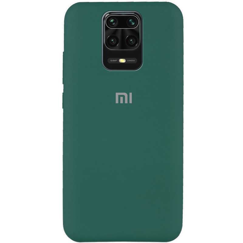 Silicone Cover Full Protective (AA) для Xiaomi Redmi Note 9s / Note 9 Pro  (Pine Green)-0
