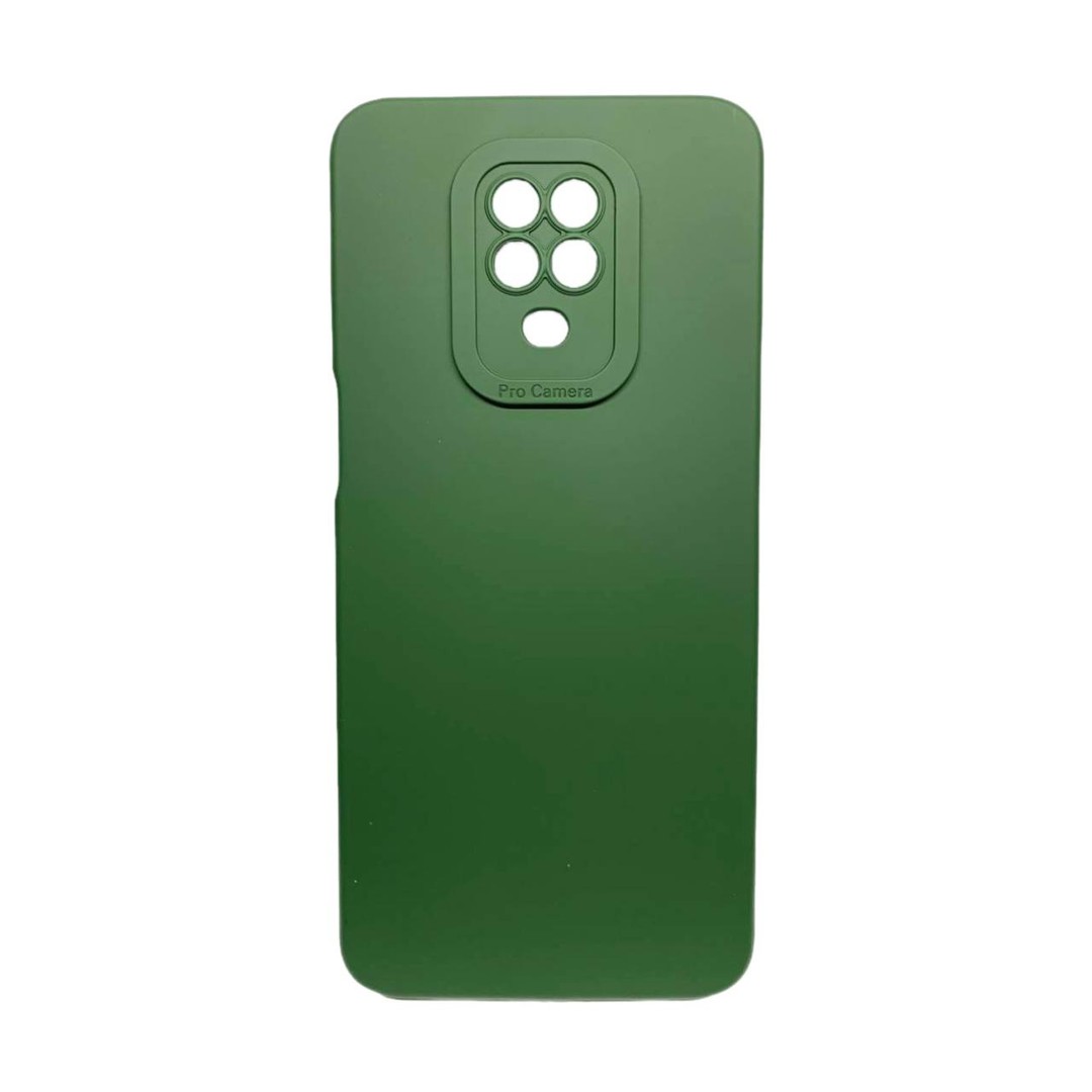 Накладка Color style з мікрофіброю для Xiaomi Redmi Note 9s/Note 9 Pro Dark green-0