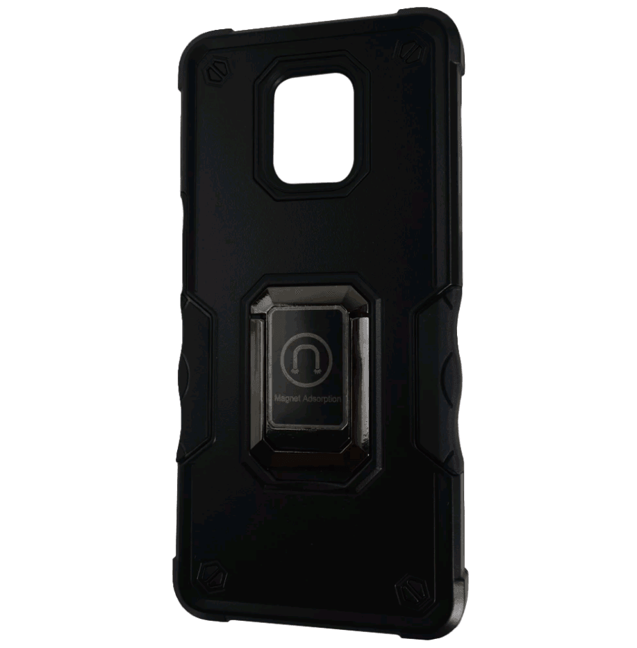 Накладка Armor Magnet Ring case для Xiaomi Note 9s/Note 9 Pro чорна-0