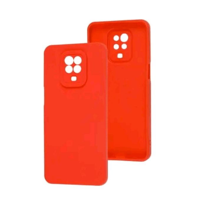 Накладка Color style з мікрофіброю для Xiaomi Redmi Note 9s/Note 9 Pro Red-0