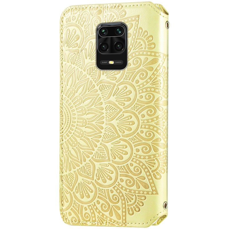 Книжка GETMAN Mandala для Xiaomi Redmi Note 9s/Note 9 Pro/Note 9 Pro Max жовта-1