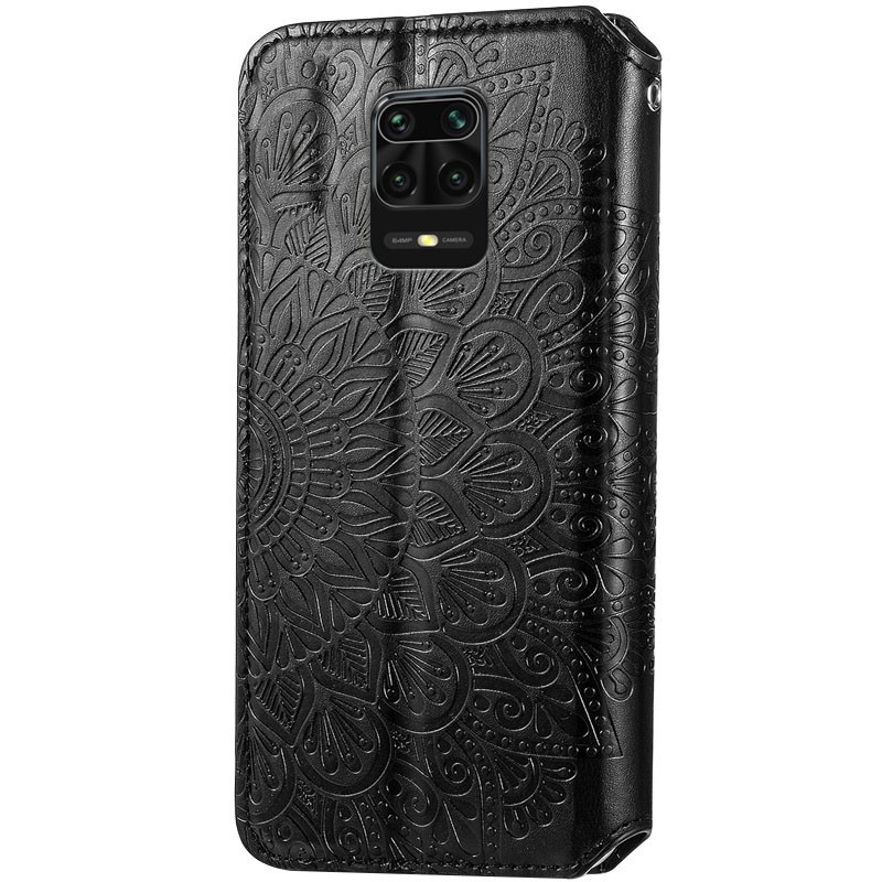 Книжка GETMAN Mandala для Xiaomi Redmi Note 9s/Note 9 Pro/Note 9 Pro Max чорна-1
