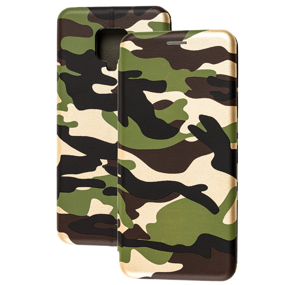 Книжка Premium для Xiaomi Redmi Note 9s / Note 9 Pro / Note 9 Pro Max  (Camouflage)-0