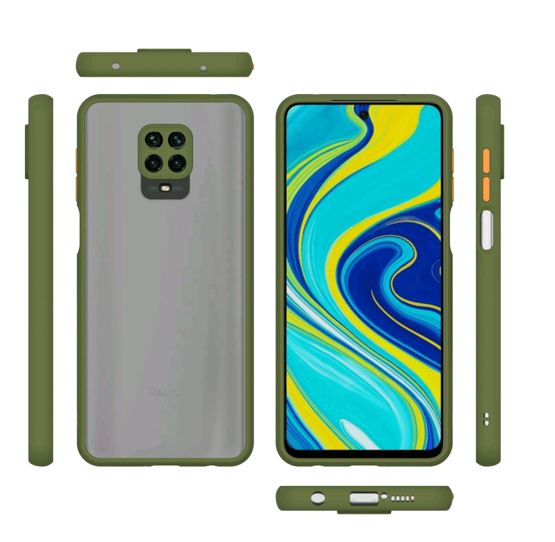 Накладка Totu Gingle Camera для Xiaomi Redmi Note 9s/Redmi Note 9 Pro зелена-0