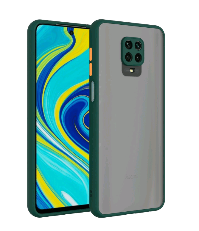 Накладка Totu Gingle Camera для Xiaomi Redmi Note 9s/Redmi Note 9 Pro темно-зелена-0