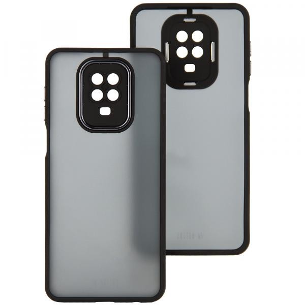 Накладка Luxury Metal Lens для Xiaomi Note 9 Pro/Note 9s/Poco M2 Pro (Чорний)-0