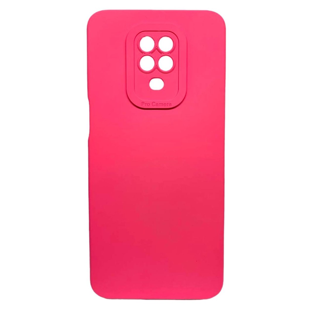 Накладка Color style з мікрофіброю для Xiaomi Redmi Note 9s/Note 9 Pro Barbie pink-0
