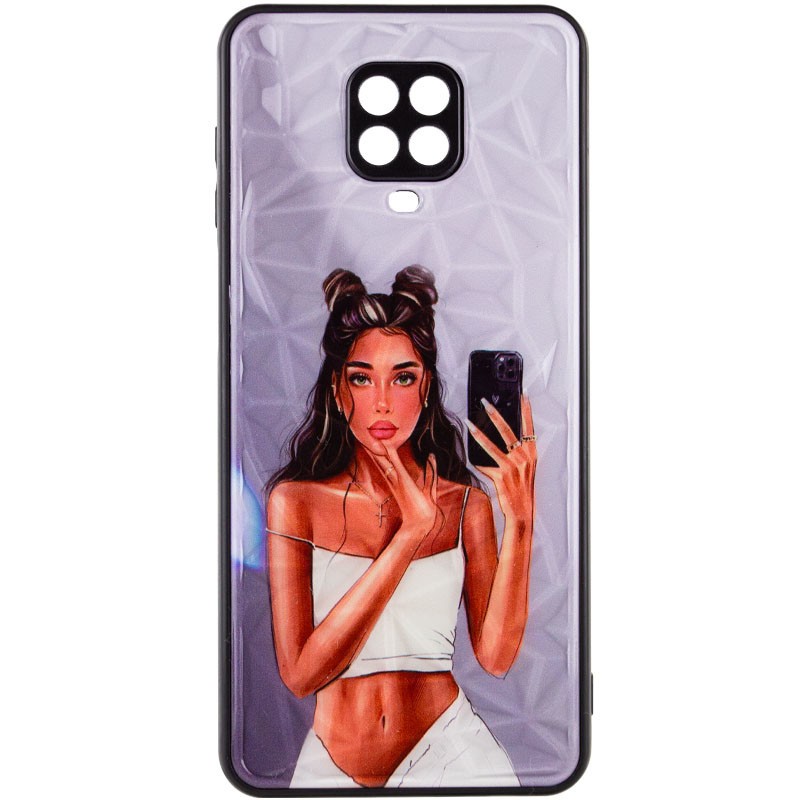 Накладка Ladies Camera для Xiaomi Note 9s/Note 9 Pro Black in white-0
