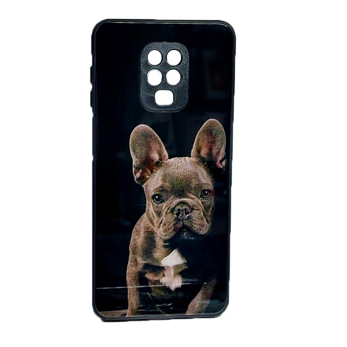 Накладка Marble Clouds для Xiaomi Note 9 Pro/Note 9s Dogs (скляний)-0