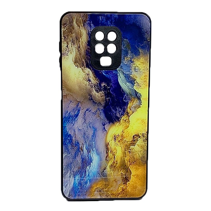 Накладка Marble Clouds для Xiaomi Note 9 Pro/Note 9s Кольоровий вибух (скляний)-0