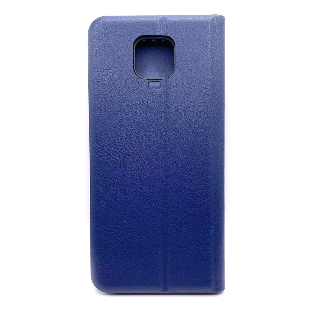 Книжка LEATHER для Xiaomi Redmi Note 9 Pro /Note 9S /Note 9 Max темно-синя-1