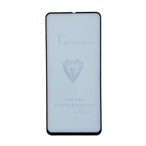 Захисне скло Full Glue для Xiaomi Redmi Note 9s/Note 9 Pro/Poco X3/Note 10  Pro/Note 11 Pro/Note 12 Pro 4G з чорною рамкою (без упаковки)-0