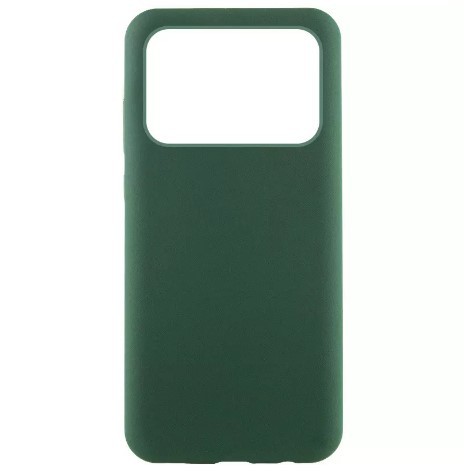 Silicone Cover Full Protective without Logo (A) для Xiaomi Poco X6 Pro (Dark green)-0