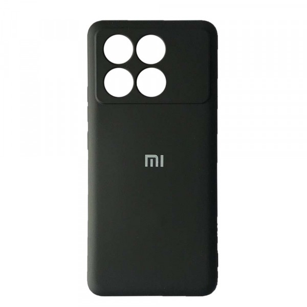 Накладка Silicone Case Full для Xiaomi Poco X6 Pro 5G Black-0