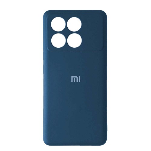 Накладка Silicone Case Full для Xiaomi Poco X6 Pro 5G Dark blue-0
