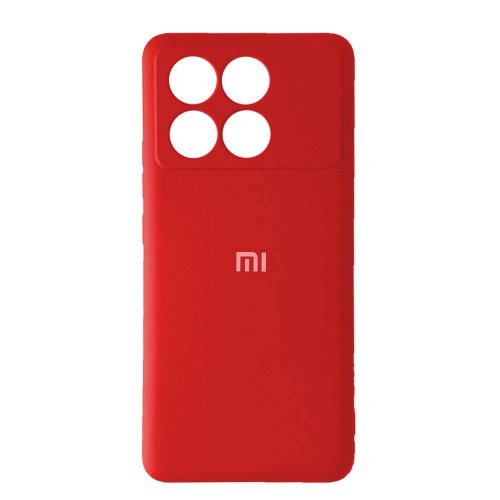 Накладка Silicone Case Full для Xiaomi Poco X6 Pro 5G Red-0