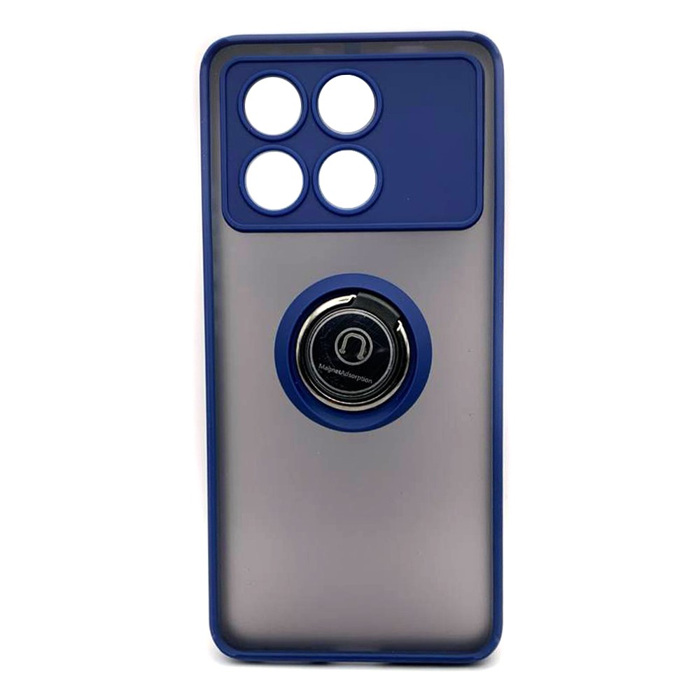 Накладка Totu Gingle Ring для Xiaomi Poco X6 Pro 5G синя-0