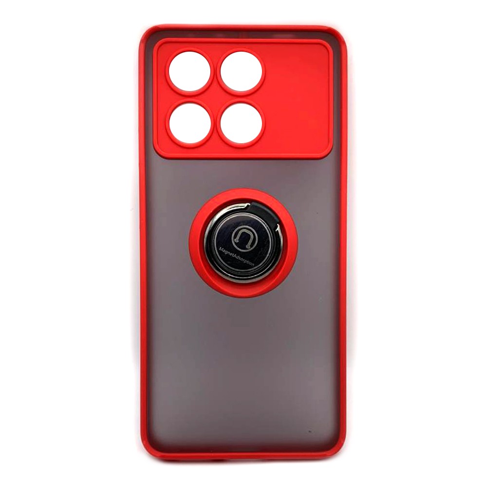 Накладка Totu Gingle Ring для Xiaomi Poco X6 Pro 5G червона-0