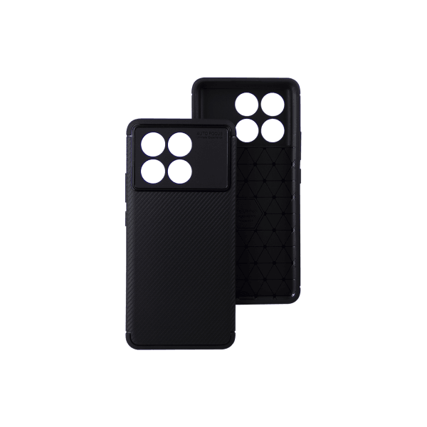 Накладка Ultimate Experience Carbon для Xiaomi Poco X6 Pro чорна-0
