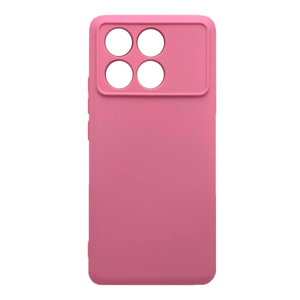 Silicone Cover Full Camera without Logo (A) для Xiaomi Poco X6 Pro (Light pink)-0
