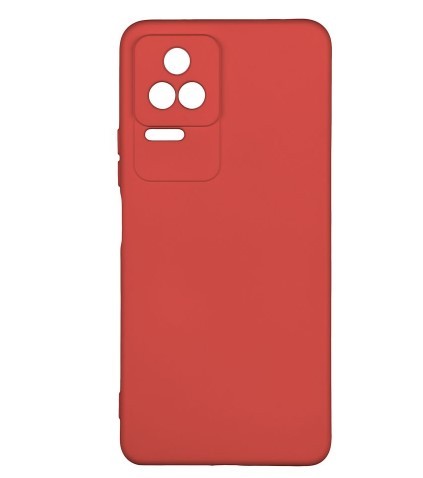 Silicone Case Full Camera no logo для Xiaomi Poco F4 Red-0