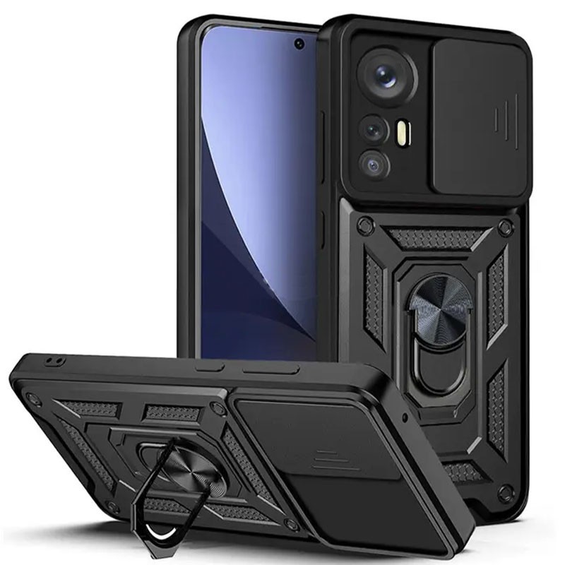Накладка  Camshield Serge Ring for Magnet для Xiaomi Poco F5 Pro (Чорна)-0