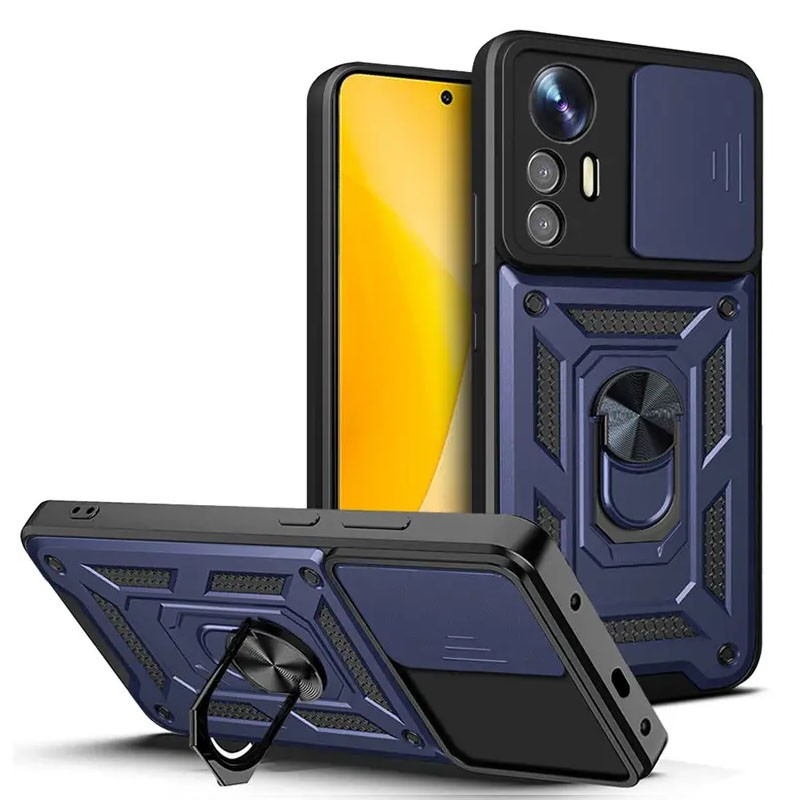 Накладка  Camshield Serge Ring for Magnet для Xiaomi Poco F5 Pro (Синя)-0