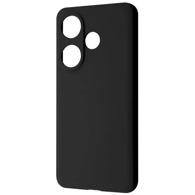 Чохол Fibra для Xiaomi  Poco F6/Redmi Turbo 3 матовий з мікрофіброю (Black)-0