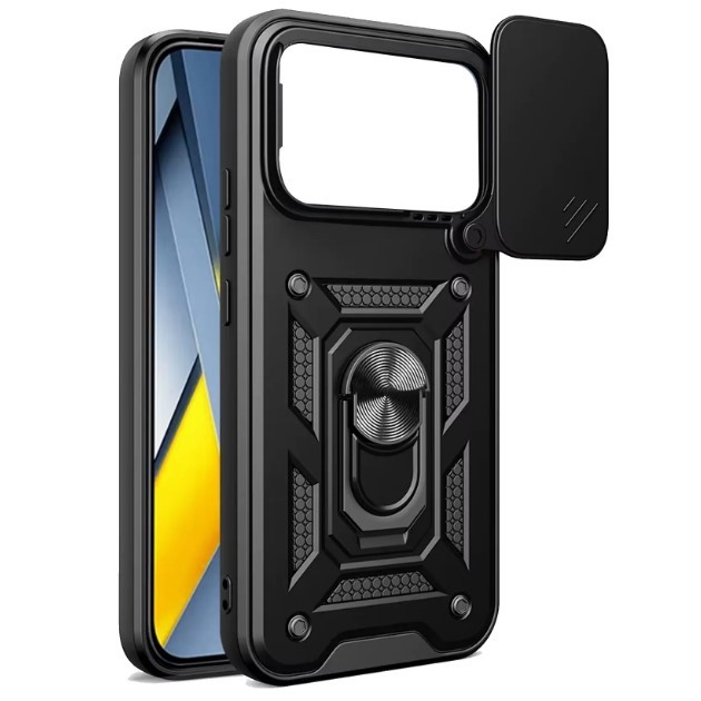 Накладка Camshield Serge Ring for Magnet для Xiaomi Poco F8 Pro (Чорна)-0