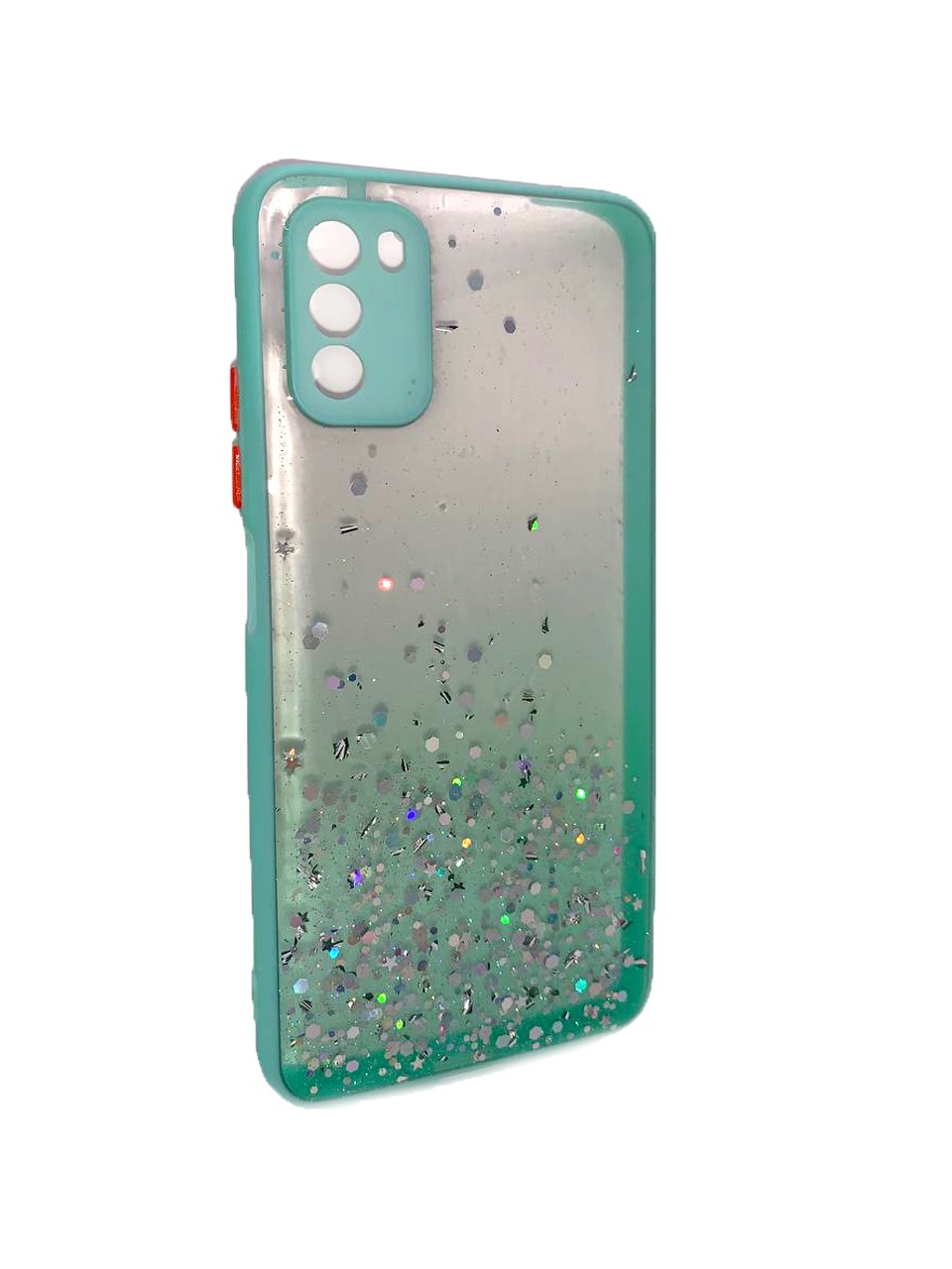 Накладка Glitter Bling Sequins для Xiaomi Poco M3 (mint)-0