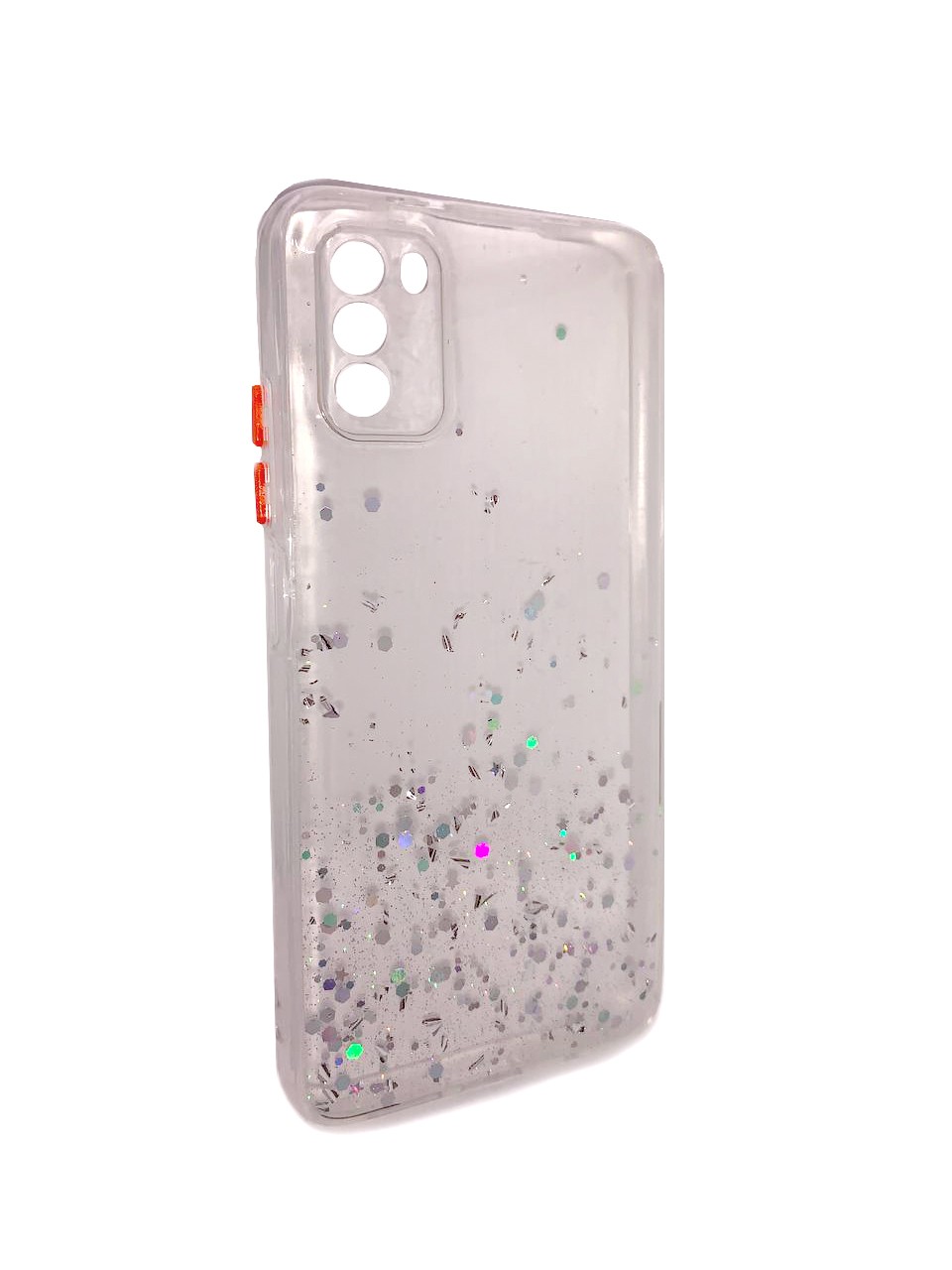 Накладка Glitter Bling Sequins для Xiaomi Poco M3 (clear)-0