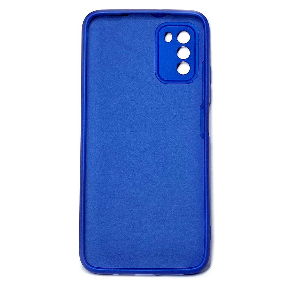 Silicone Cover Full Camera with Logo (A) для Xiaomi Poco M3 (Shiny blue)-1