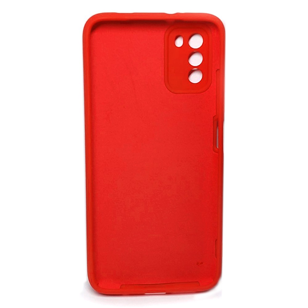 Silicone Cover Full Camera with Logo (A) для Xiaomi Poco M3 (Red)-1