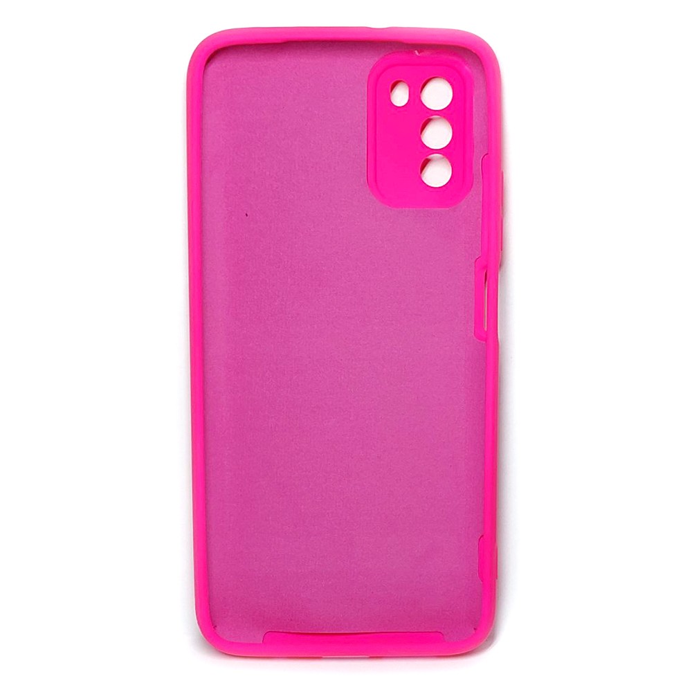 Silicone Cover Full Camera with Logo (A) для Xiaomi Poco M3 (Barbie pink)-1