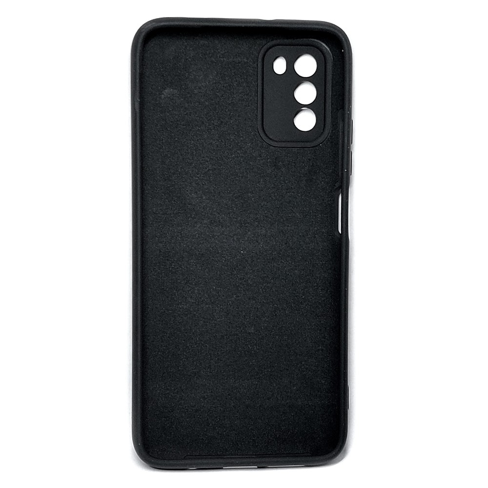 Silicone Cover Full Camera with Logo (A) для Xiaomi Poco M3 (Black)-1