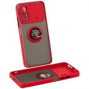 Накладка Totu Gingle Ring для Xiaomi Poco M4 Pro 4G червона-0